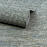 PW1006 Textile Plain Grey Wallpaper