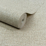 PW1102 Textile Plain Beige Wallpaper
