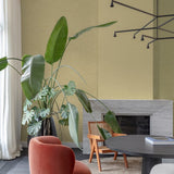  PW1110 Textile Plain Gold Wallpaper