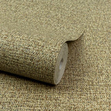  PW1110 Textile Plain Gold Wallpaper