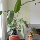PW1111 Textile Plain Green Wallpaper