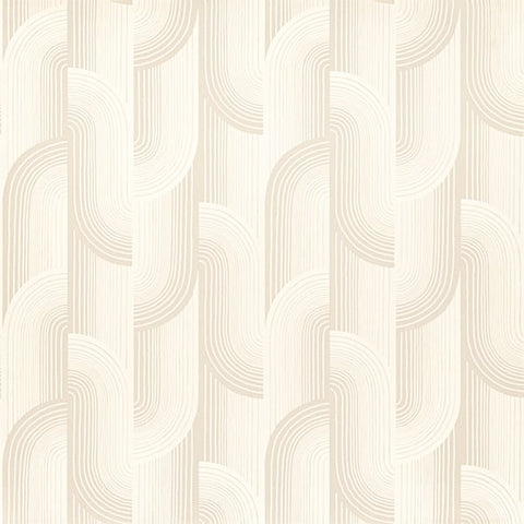 PW3101 Geometric All-over Beige Wallpaper