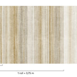 PW6002 Styled Stripes Beige Mural