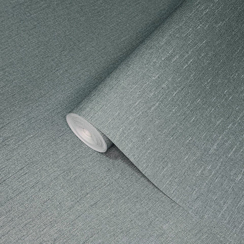121056 Plain gray denim slate blue faux silk fabric light textured modern wallpaper