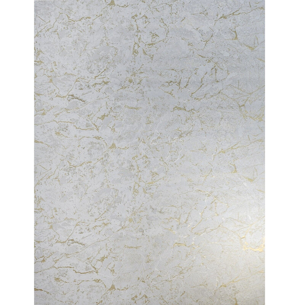 Z80014 Plain ivory off white gold metallic faux cracked concrete textu ...