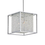 QS8381P12C-S Cube 3 Light Chandelier With Chrome Finish