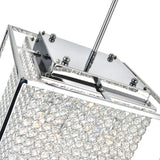 QS8381P12C-S Cube 3 Light Chandelier With Chrome Finish