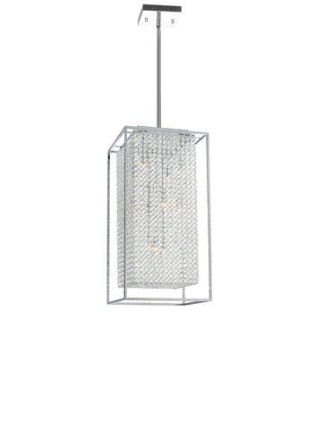 QS8381P14C-RC Cube 11 Light Chandelier With Chrome Finish