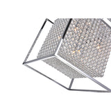 QS8381P14C-S Cube 5 Light Chandelier With Chrome Finish