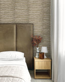 QX61006 Horizon Stripe Chocolate Wallpaper