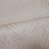 Z41239 Quadrille lotus damask white peach rose gold faux fabric textured Wallpaper roll