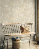 RA41704 Woven Blocks Cafe Latte Wallpaper 
