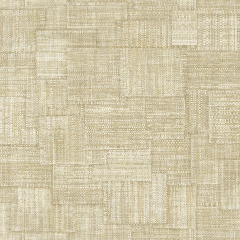 RA46705 Woven Blocks Dune Wallpaper 