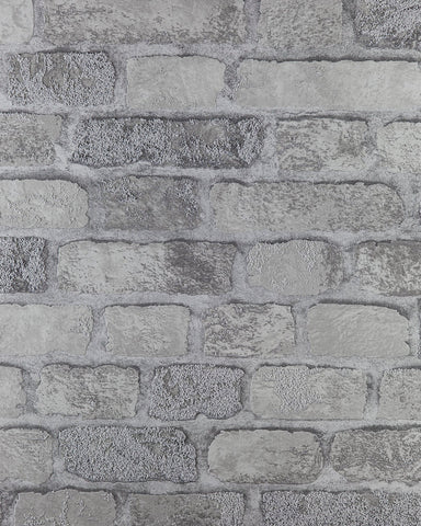 RD411 Princess Street Grey Brick Wallpaper