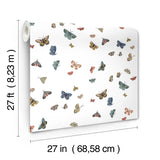 RF7411 Butterfly House White Wallpaper