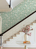 RF7464 Rifle Paper Co. Willowberry Emerald White Wallpaper