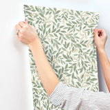 RF7465 Rifle Paper Co. Willowberry Sage White Wallpaper