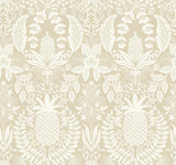 RF7485 Pineapple Damask Linen Wallpaper