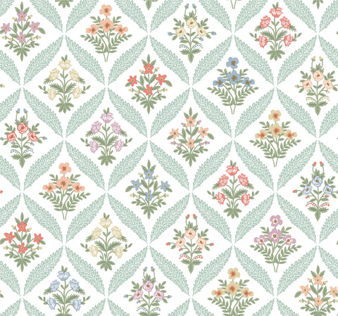 RF7512 Estee Garden Pastel Multi Wallpaper