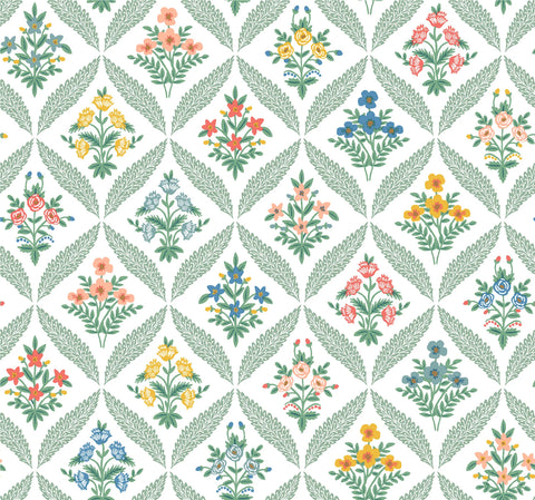 RF7513 Estee Garden Sage Multi Wallpaper