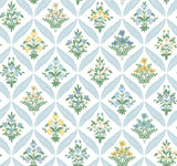RF7514 Estee Garden Blue Multi Wallpaper