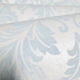 RG61622 Ivory off white cream baby blue vintage damask French Country wallpaper rolls 3D