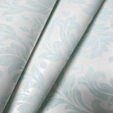 RG61622 Ivory off white cream baby blue vintage damask French Country wallpaper rolls 3D