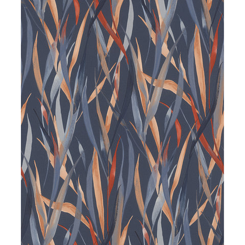 RH330236 Sway Blue Botanical Wallpaper