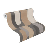 RH330533 Derain Charcoal Geometric Wallpaper