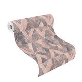 RH535532 Shikhar Raspberry Geometric Wallpaper