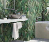 RH537345 Maclayi Green Banana Leaf Wallpaper