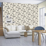 RH540048 Sanjay Grey Tropical Grove Wallpaper