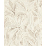 RH547467 Rennie Ivory Leaves Wallpaper