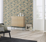 RH580013 Stickley Sky Blue Tree Wallpaper