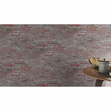 RH625530 Templier Grey Distressed Brick Wallpaper