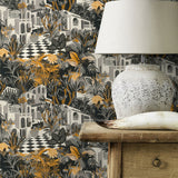 RH687422 Merian Grey Architectural Wallpaper