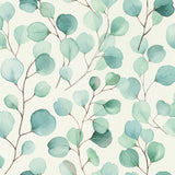 RH691702 Elaina Aqua Watercolor Boughs Wallpaper