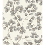 RH866933 Newcomb Grey Trailing Branches Wallpaper