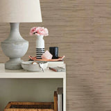 RN1062LW Lustrous Grasscloth Straw Wallpaper