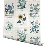 RP7335 Botanical Prints Indigo Wallpaper