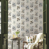 RP7336 Botanical Prints Linen Wallpaper