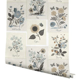 RP7336 Botanical Prints Linen Wallpaper