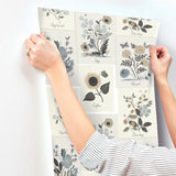 RP7336 Botanical Prints Linen Wallpaper