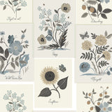 RP7336 Botanical Prints Linen Wallpaper