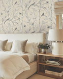 RT7832 Bambou Toile Beige Wallpaper