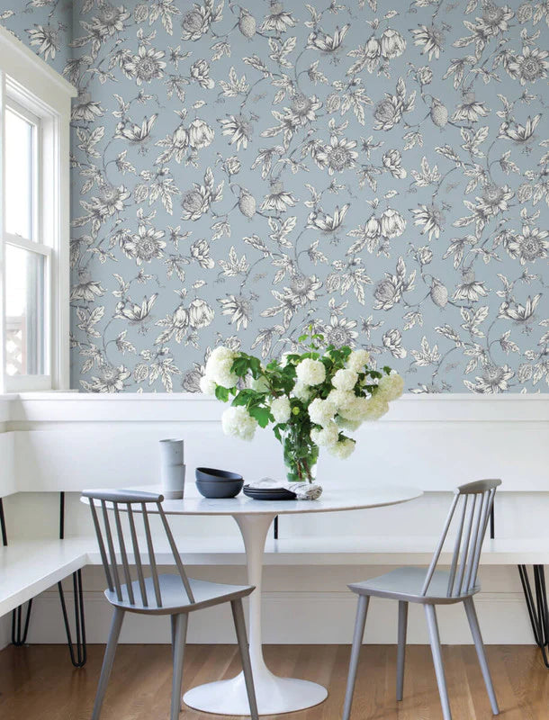 Faded Passion Sage Green - Wallpaper | Sandberg Wallpaper