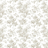 RT7872 Anemone Toile Taupe Wallpaper