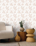 RT7874 Anemone Toile Blush Wallpaper