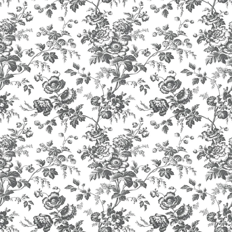 York Anemone Toile Wallpaper - Thumbnail 3