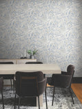RT7884 Orchid Conservatory Toile Blue Taupe Wallpaper